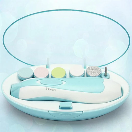 Electric Baby Nail Trimmer Set with storage case