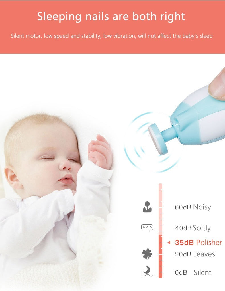 Silent motor baby nail trimmer - 35dB only